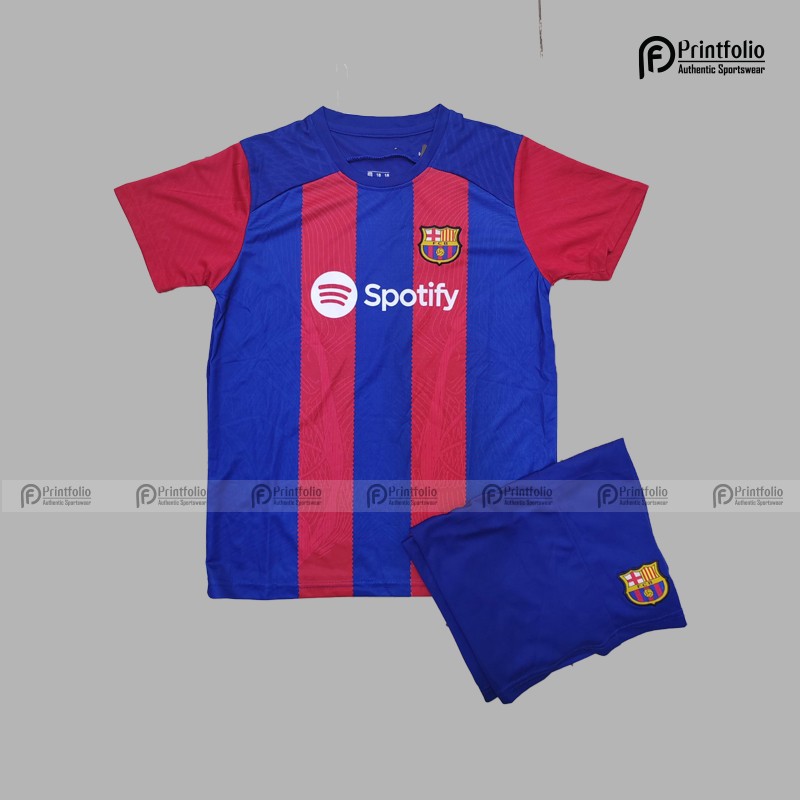 Barcelona Kid Jersey Set (A) Grade